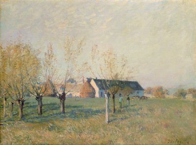 The Farm, 1874 by Alfred Sisley